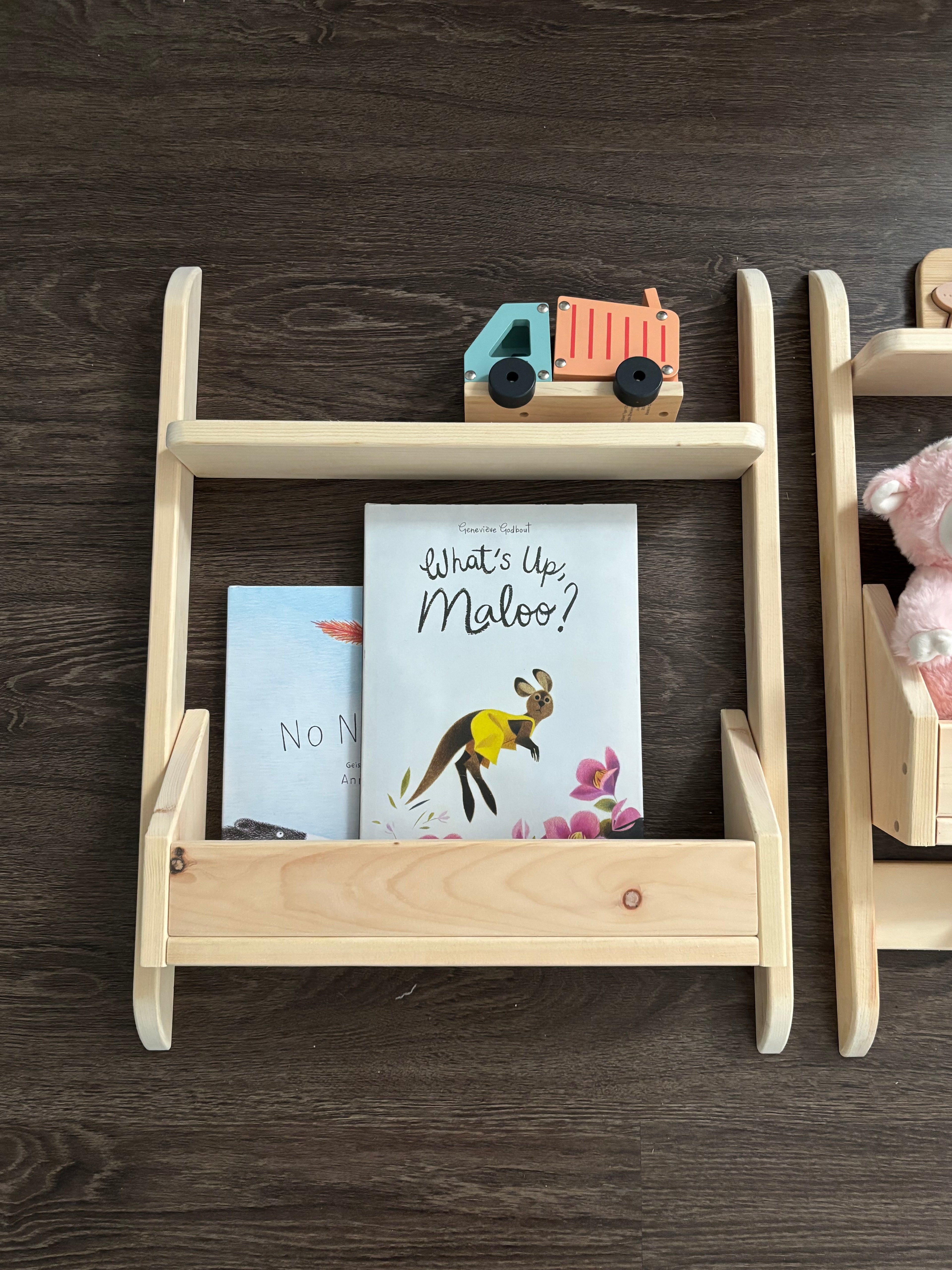 Modular Wall Shelving Unit (2-piece unit)