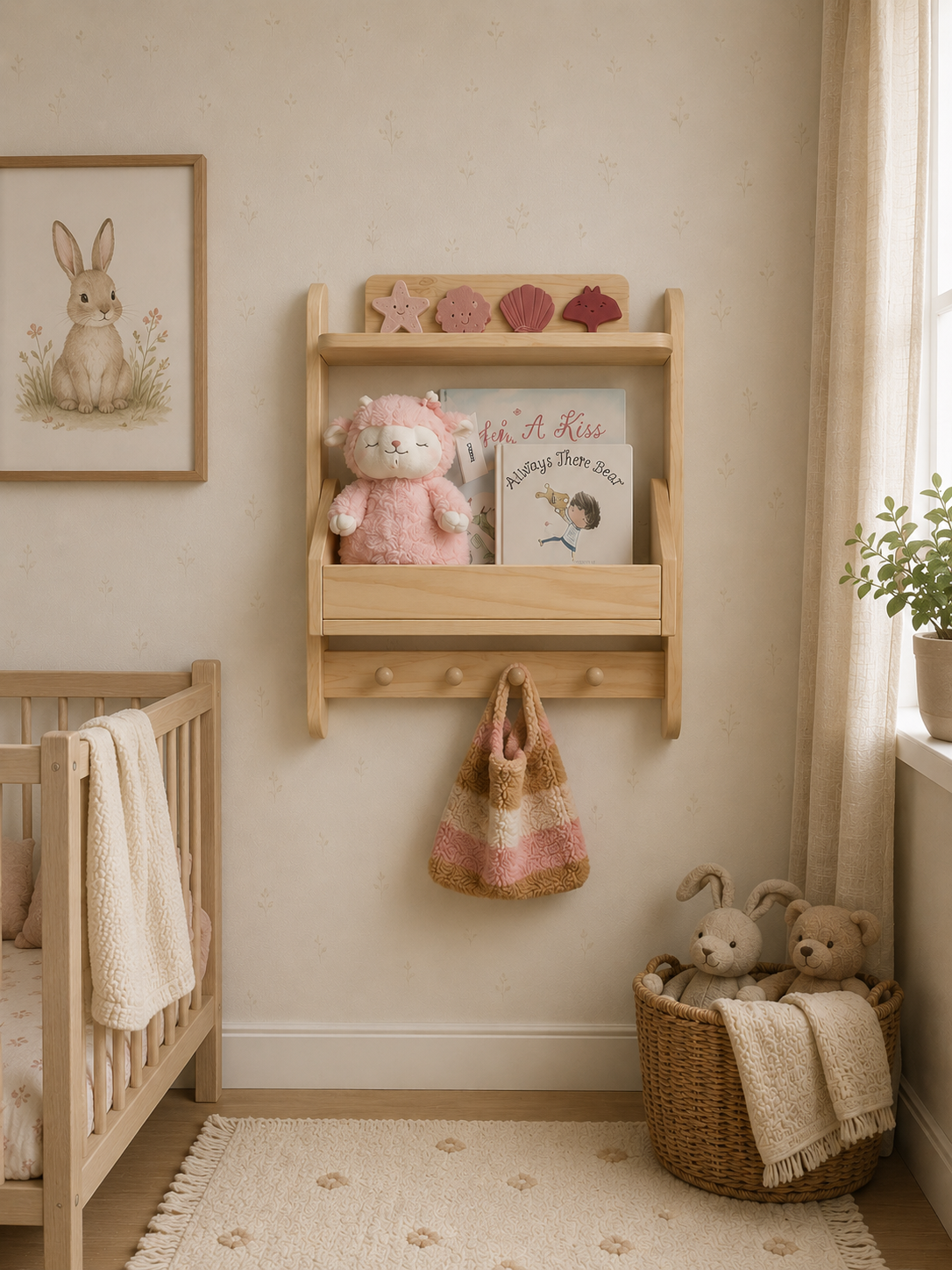 Modular Wall Shelving Unit (3-piece unit)
